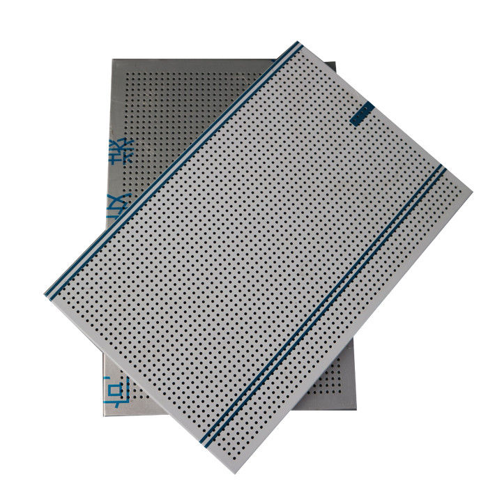 Perforierte Aluminiumbienenwaben-Deckenverkleidungs-Rolle beschichtete Polyester-weiße Farbe